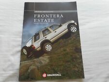 1998 Vauxhall Frontera Estate UK Car Sales Brochure, Edition 1, collectible, VGC