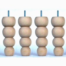 4 MODERN BOBBIN FURNITURE LEGS