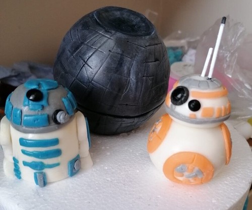 Star wars fondant cake topper - cake,