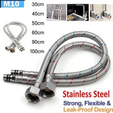 M10  ½ BSP Monobloc Mixer Tap Connectors 10mm Flexible Hose Basin Sink Pipe Tail