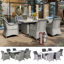 6 Seater Round PE Rattan