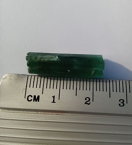 Green tourmaline crystal 3 - green,