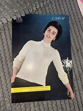 Vintage p & b  knitting Pattern  242  Ladies Patterned Cardigan Using 4 Ply Wool