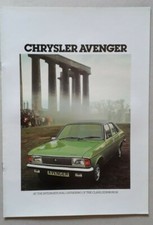 Chrysler avenger brochure - avenger, 1977
