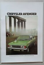 Chrysler Avenger Brochure 1977 - 1300 1600 LS GL GLS