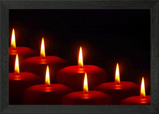 Candle lights Framed Wall Art