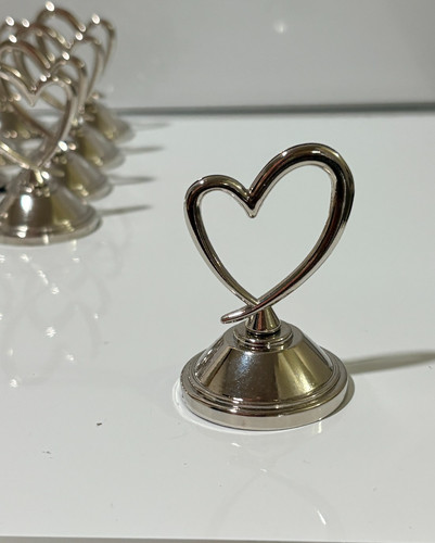 Set silver tone heart - set,