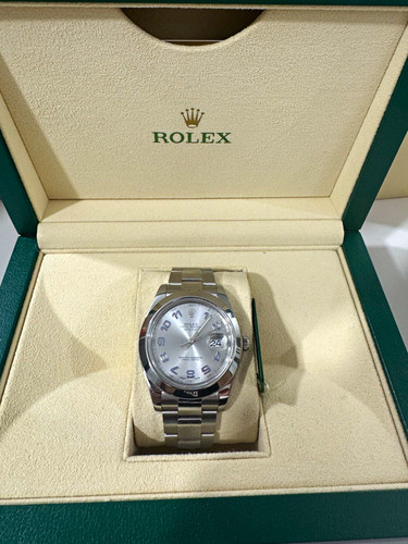 Rolex datejust 41mm - 41mm, silver