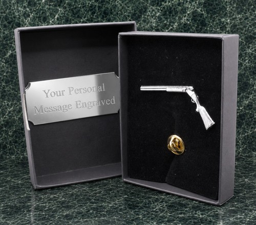 Shooting gift lapel pin - lapel,