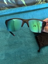 Oakley Thinlink OO9316-09 MATTE BLACK w/JADE IRIDIUM LENSES RARE DISCONTINUED 