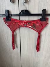 Beautiful Red Suspender Belt