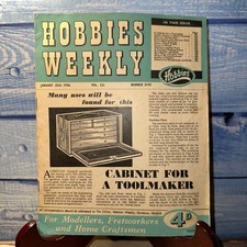 HOBBIES WEEKLY - CABINET FOR A TOOLMAKER - Jan 25th 1956 (MAG1)
