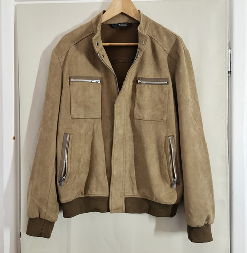 Zara man brown faux - zara, suede