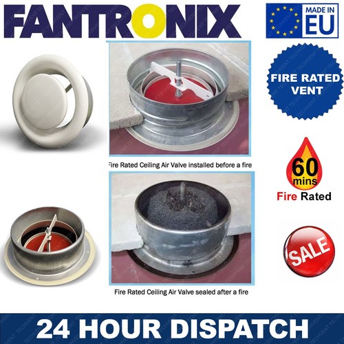 Fire rated ceiling air valve - fire,