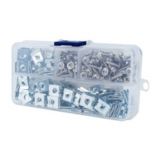 200pc Speed Fastener U Nuts Moulding Trim Panel Self Tapping Screw Spire U Clips