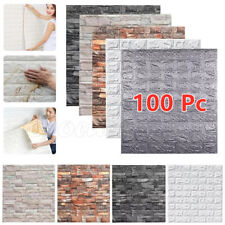 100PC 3D Tiles Brick Wall