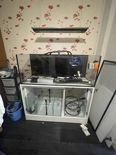 clear seal 4ft fish tank, Sump And Water Chamber + Pipes, Heater, Pumps