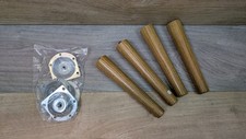 Furniture Legs Set Of 4 Sofa Chair Wood 20cm Threaded Screw Fit Tapered Upcycle