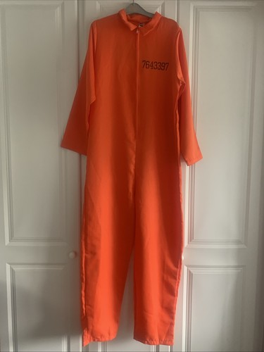 Men orange prison jumpsuit - men's,