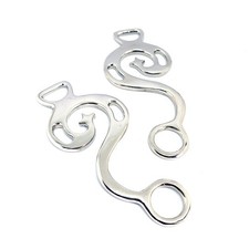 Baroque Hackamore Bitless Bridle Shanks/Cheekpieces pair (Seconds item)