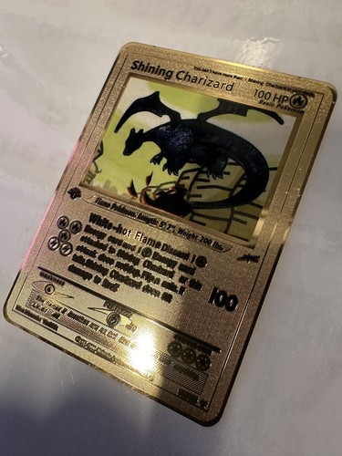 Shining charizard 100hp - shining, gold