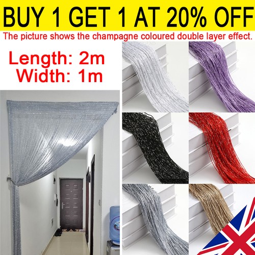 Hanging beaded curtains - beaded, string