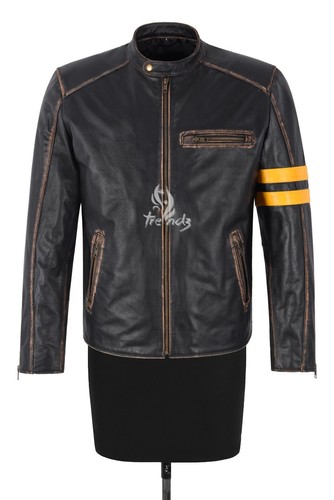 Men thick cowhide vintage - cowhide,