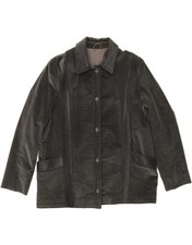 DANNIMAC Womens Corduroy Jacket UK 18 XL Grey Cotton RA01
