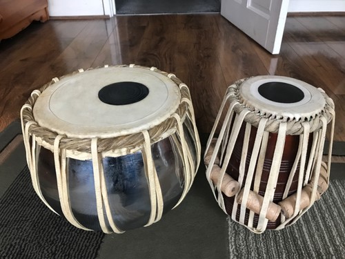 Pair indian tabla set - of,