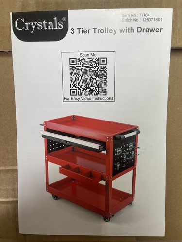 Denny tier trolley with draw - 3,
