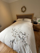 Solid wood, Walnut and Maple Bed, Chest of Draws and bedside table +matress