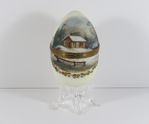 Antique hand painted egg - antique,