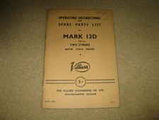 Villiers motorcycle mark 13d - villiers,