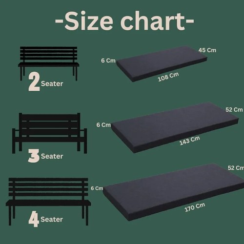 Outdoor seater bench pad - 2,