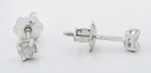 Genuine diamond stud earrings - diamond,