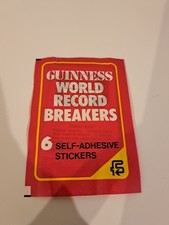 Guinness world record breakers fks stickers sealed pack superb condition panini
