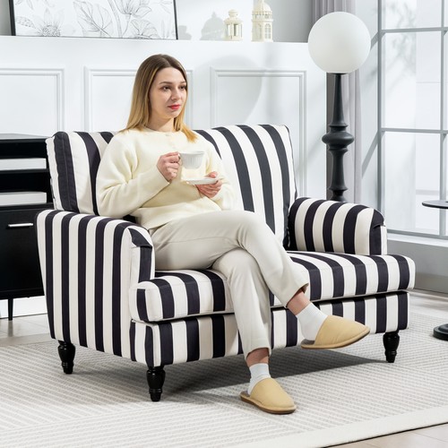 Upholstered armchair with - upholstered,