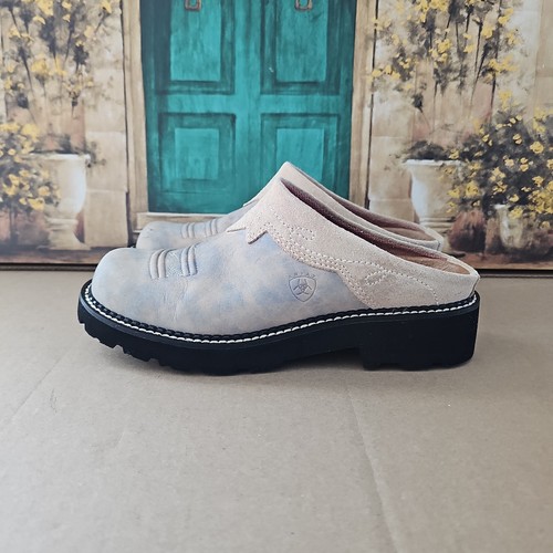 Ariat womens leather mules - leather,