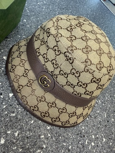 Gucci canvas fedora hat - gucci,