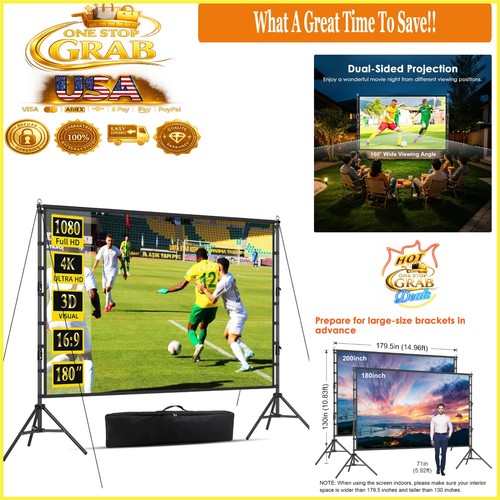 180 inch outdoor projector - inch,