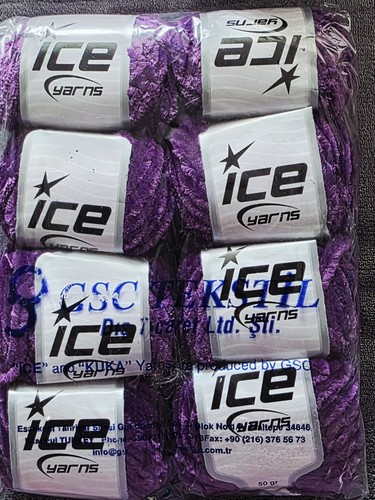 50g balls ice chenille - ice,