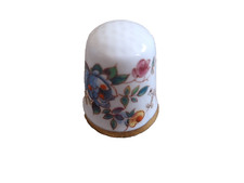 Floral Caverswall Thimble, 3cm