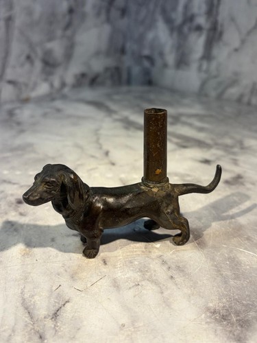 Antique bronze dachshund 1920s