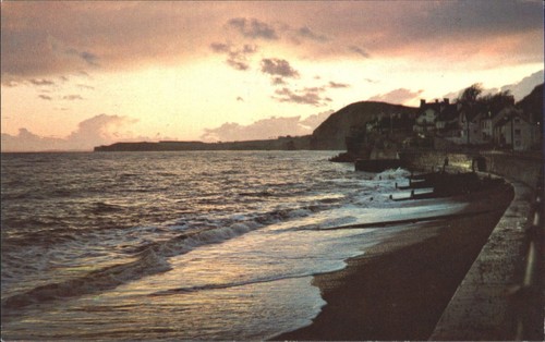 Vintage sidmouth postcard - sidmouth,