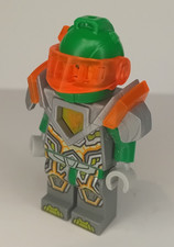 LEGO Nexo Knights Figure - Aaron Fox 'Trans-Neon Orange Visor' - (nex068).