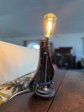 Leather Brooks Saddle Retro table lamp