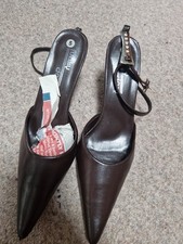 Women's 1970s Vintage Shoes Size 5. Funky Dory. Dark brown