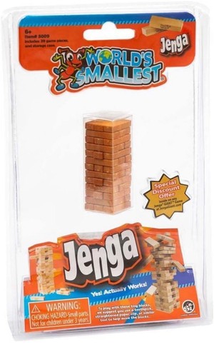 Worlds smallest jenga - jenga, game