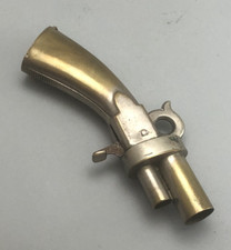 Rare Novelty Silver Plated Vesta Case & Cheroot Cutter KK Patent ELZX