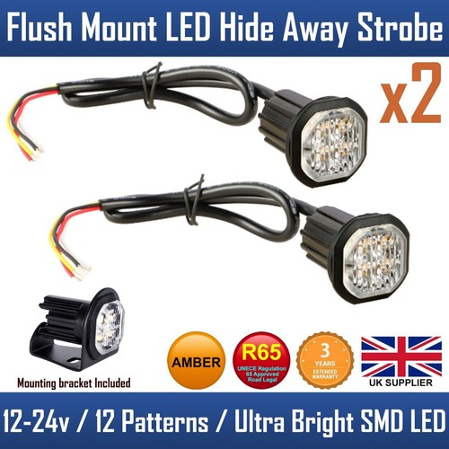 Amber flush strobe led - flush,